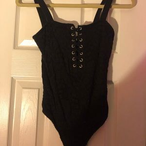 Black lace Bodysuit from Express